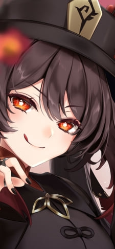 原神 かわいいフータオ 胡桃のiPhone / スマホ壁紙