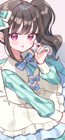フリフリのドレスを着た猫屋敷まゆ / わんだふるぷりきゅあ!のiPhone / スマホ壁紙