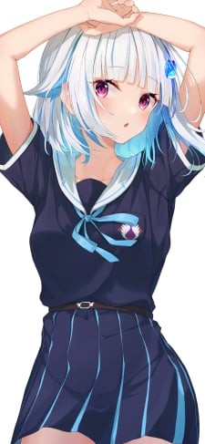 頭の上に腕を乗せてこちらを見つめる可愛いリゼ・ヘルエスタ / にじさんじ / バーチャルYouTuber / VtuberのiPhone / スマホ壁紙