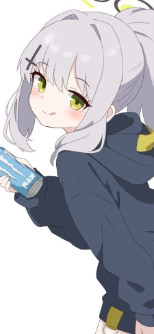 モンエナを持ち舌を出す小鈎ハレ / ブルアカのiPhone / スマホ壁紙
