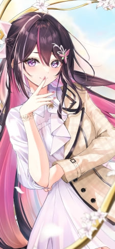 綺麗なAZKi / 舞い散る花 / ホロライブ / バーチャルYouTuber / VtuberのiPhone / スマホ壁紙