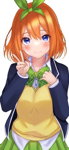 ピースをする中野四葉 / 五等分の花嫁のiPhone / スマホ壁紙