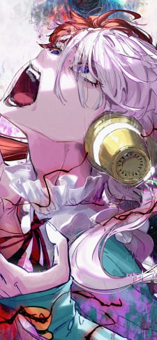 口を開けたウタ / ONE PIECE FILM RED / ファンアート / イラストのiPhone / スマホ壁紙