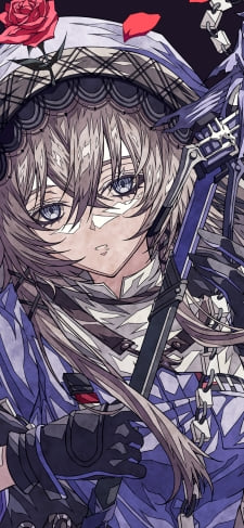 武器を持つパラス / 赤い薔薇 / アークナイツのiPhone / スマホ壁紙