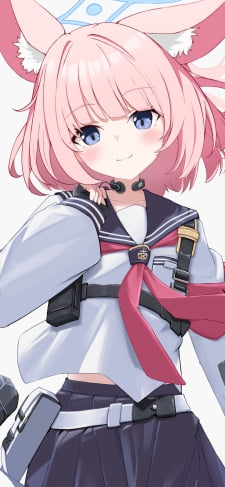 こちらに微笑むニコ / セーラー服 / ブルアカ / ブルーアーカイブのiPhone / スマホ壁紙