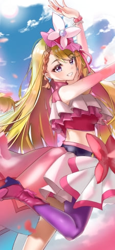 青空とキュアバタフライ / 聖あげは / ひろがるスカイ!プリキュアのiPhone / スマホ壁紙