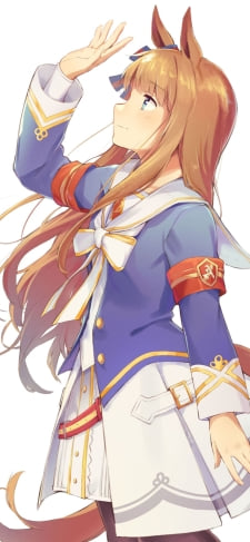 空に手をかざすグラスワンダー / ウマ娘 / ファンアートのiPhone / スマホ壁紙