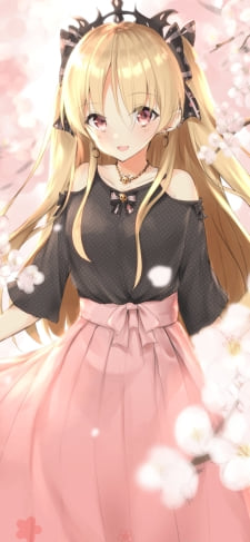 ピンクの桜に囲まれた可愛いエレシュキガル / Fate/grand orderのiPhone / スマホ壁紙