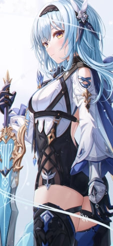 かわいいエウルア / Eula / 原神 / GenshinのiPhone / スマホ壁紙