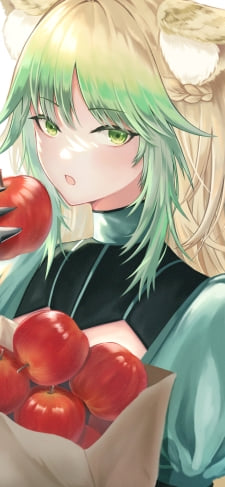 沢山の赤いリンゴが入った紙袋を抱えるアタランテ / fate/grand orderのiPhone / スマホ壁紙