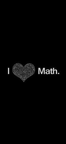 数学大好き / i love mathのiPhone / スマホ壁紙