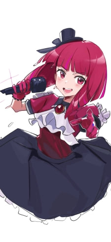 ステージ上で唄う有馬かな / 赤いブローチ / 推しの子のiPhone / スマホ壁紙