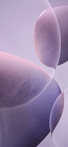 淡い紫のザラついた石と透明なガラス / Redmi K70 ProのiPhone / スマホ壁紙