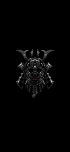 黒い甲冑 / 侍 / 兜 / 武士のiPhone / スマホ壁紙