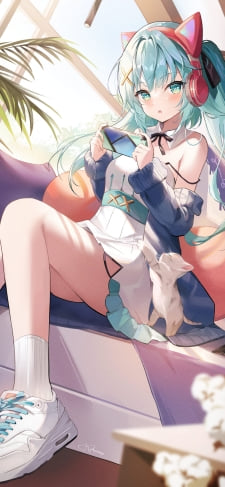 スマホでゲームをするファルザン / 原神のiPhone / スマホ壁紙
