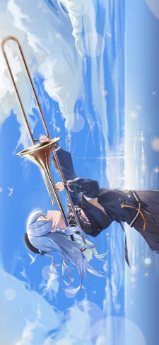 トロンボーンを吹く星街すいせい / 綺麗 / 海 / ホロライブ / バーチャルYouTuberのiPhone / スマホ壁紙
