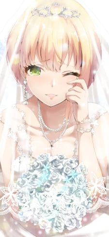 ウェディングドレスを着て泣いている宮本フレデリカ / アイドルマスターシンデレラガールズのiPhone / スマホ壁紙
