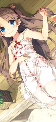 縁側でスイカを食べる可愛い沢井夏葉 / 豚の蚊取り線香 / 耳かき / ものべののiPhone / スマホ壁紙