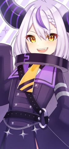 笑顔のラプラス・ダークネス / キラキラ / スマイル / ホロライブ / バーチャルYouTuber / VtuberのiPhone / スマホ壁紙