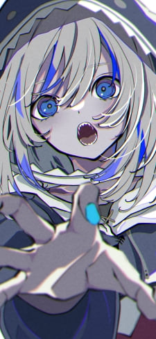 右手を差し伸べるがうる・ぐら / ラフスケッチ / ホロライブ / バーチャルYouTuber / VtuberのiPhone / スマホ壁紙