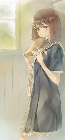 本を持つ勾坂マユリ / FLOWERSのiPhone / スマホ壁紙