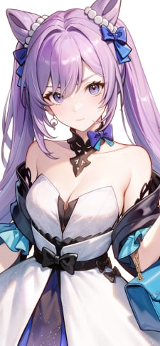 めちゃくちゃ可愛いドレスアップした刻晴（こくせい）/ 原神のiPhone / スマホ壁紙