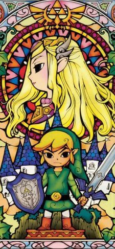 ゼルダの伝説 / ステンドグラス / リンク / ゼルダ姫のiPhone / スマホ壁紙