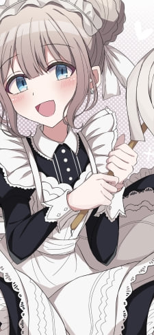 はたきを持つ笑顔の芹沢あさひ / アイドルマスターシャイニーカラーズのiPhone / スマホ壁紙