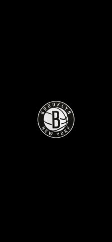 ブルックリン・ネッツ / Brooklyn Nets / プロバスケットボール / ロゴのiPhone / スマホ壁紙
