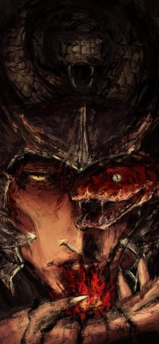 串刺し公メスメル / ラフスケッチ / 赤い蛇 / エルデンリングのiPhone / スマホ壁紙