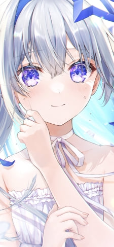 青い花びらと天音かなた / ホロライブ / バーチャルYouTuber / VtuberのiPhone / スマホ壁紙