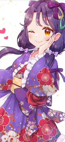 ほっぺたに手をあててウィンクする涼村さんご / トロピカル〜ジュ!プリキュアのiPhone / スマホ壁紙