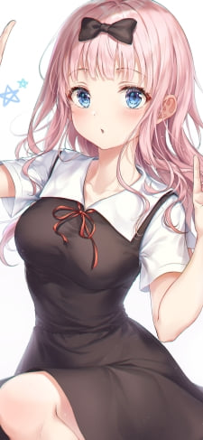青い瞳の藤原千花 / かぐや様は告らせたい~天才たちの恋愛頭脳戦~のiPhone / スマホ壁紙