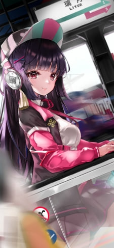 エスカレーターで降りてくる雲菫 / 駅 / 電車 / 原神のiPhone / スマホ壁紙