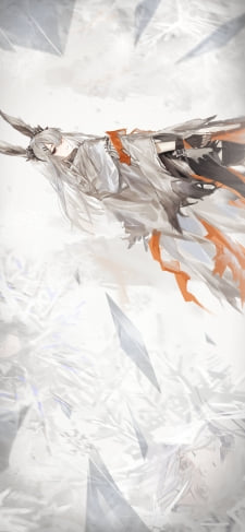 振り返るフロストノヴァ / アークナイツのiPhone / スマホ壁紙