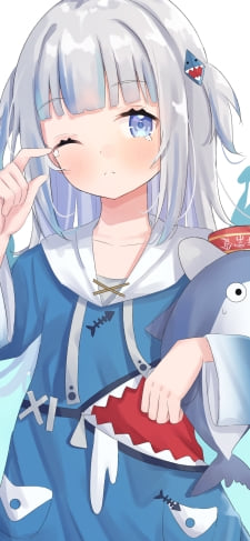 泣いてる可愛いがうる・ぐら / ホロライブ / バーチャルYouTuber / VtuberのiPhone / スマホ壁紙