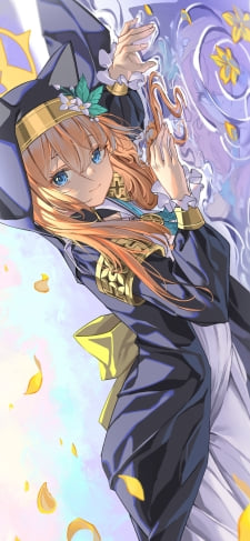 水の上に寝そべる伊落マリー / 黄色い花びら / ブルーアーカイブのiPhone / スマホ壁紙