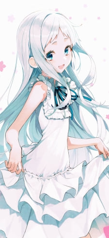 スカートの裾をあげる可愛い本間芽衣子 / めんま / あの日見た花の名前を僕達はまだ知らない。のiPhone / スマホ壁紙