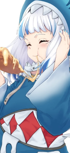 ピザを食べる可愛いがうる・ぐら / ホロライブ / バーチャルYouTuber / VtuberのiPhone / スマホ壁紙
