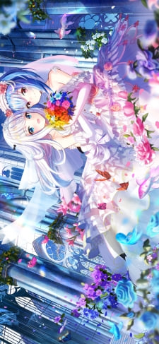 ウェディングドレスを着たプリンツ・オイゲン / 戦艦少女RのiPhone / スマホ壁紙