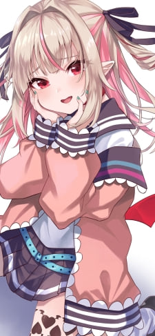 ほっぺたに手をあてる可愛い魔界ノりりむ / にじさんじ / バーチャルYouTuber / VtuberのiPhone / スマホ壁紙