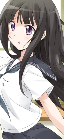 制服を着た千反田える / 学校 / 氷菓のiPhone / スマホ壁紙