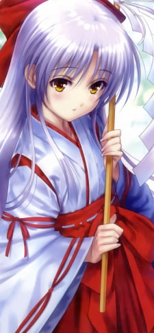 巫女姿の立華奏 (たちばなかなで) / エンジェル ビーツ!のiPhone / スマホ壁紙