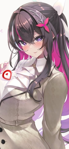 制服を着た可愛いAZKi / ホロライブ / バーチャルYouTuber / VtuberのiPhone / スマホ壁紙