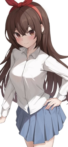 制服姿の可愛いアンバー / 原神のiPhone / スマホ壁紙