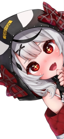 顔を出し覗き込む沙花叉クロヱ / ホロライブ / バーチャルYouTuber / VtuberのiPhone / スマホ壁紙