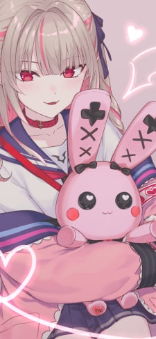 ピンクのウサギと魔界ノりりむ / サキュバス / にじさんじゲーマーズ / バーチャルYouTuber / VtuberのiPhone / スマホ壁紙