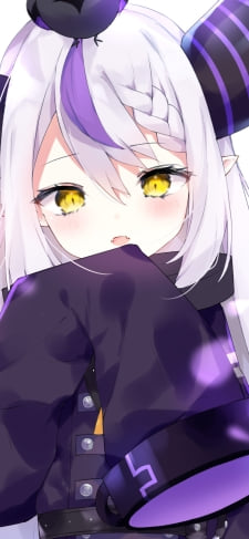 ちょっと照れているラプラス・ダークネス / ホロライブ / バーチャルYouTuber / VtuberのiPhone / スマホ壁紙