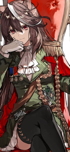 玉座に座るかっこいいシンボリルドルフ / ウマ娘プリティーダービーのiPhone / スマホ壁紙