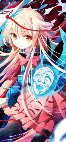 笑うお面と秦こころ / 東方のiPhone / スマホ壁紙
